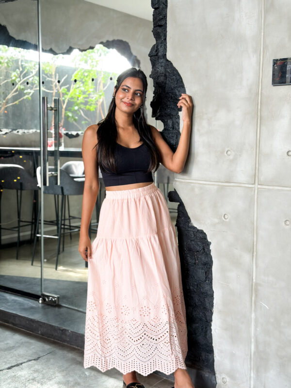 Ivy Cutlon Cotton Skirt - Pastel pink - Image 5