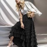 Dream Mesh Flow skirt - Black