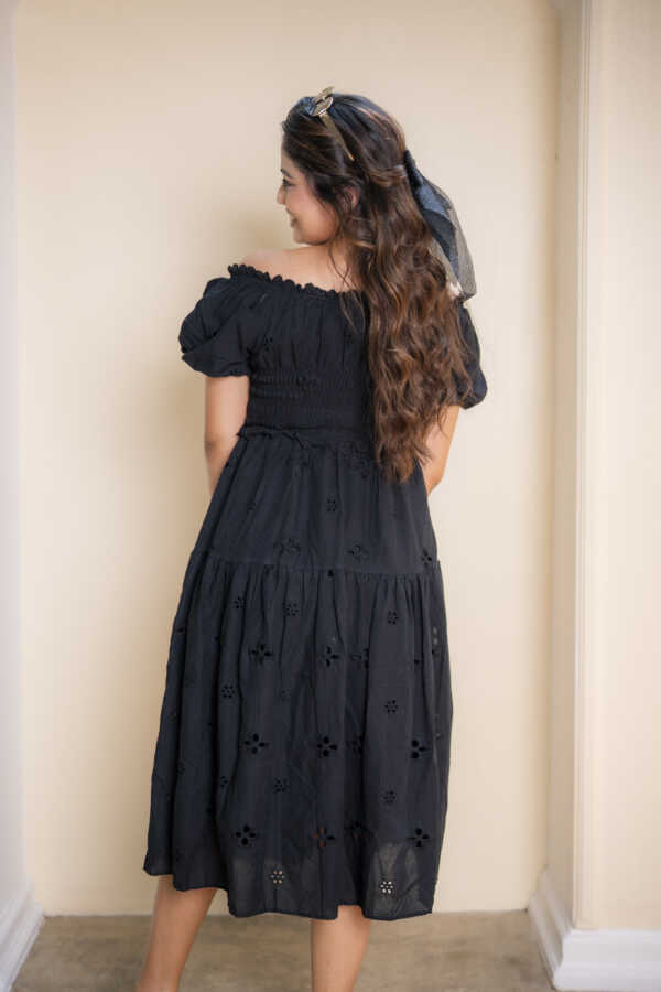 Amelia Cutlon Dress - Black - Image 4