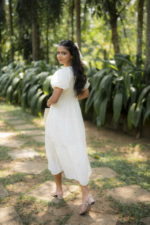 Amelia Cutlon Dress - Cream - Image 5