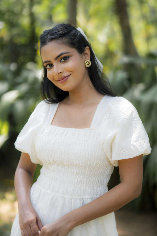 Amelia Cutlon Dress - Cream - Image 3