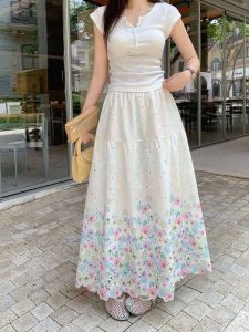 Rose of Sharon Cutlon Skirt - White - Image 7