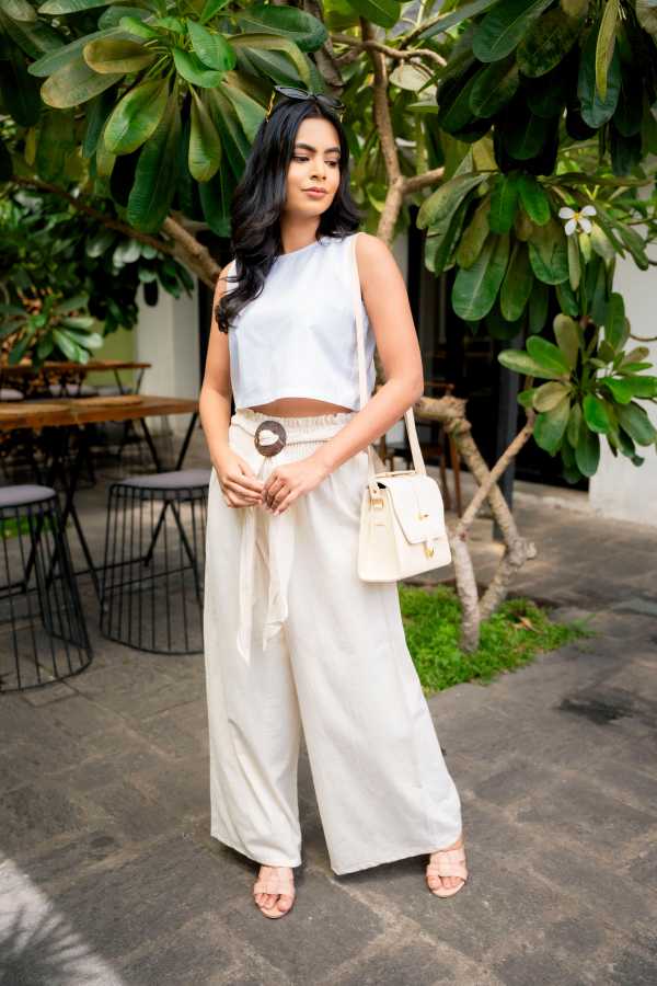 Cloud Linen Pant-Beige - Image 4
